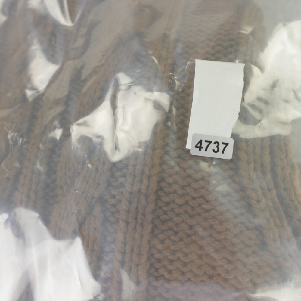 Pearl Lela Rose Sweater Brown Cable Knit Fringe Detail Wool Blend - Picture 11 of 11